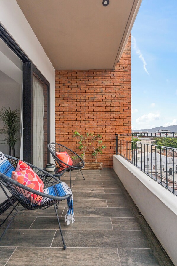 Your private balcony with a view perfect for morning coffee or golden hour skies