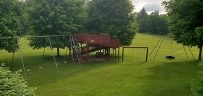 Playground in the front yard