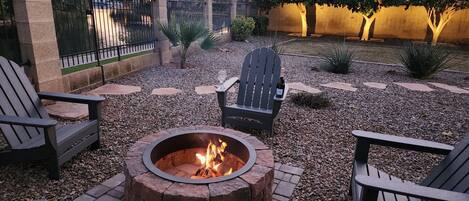 Fire Pit with lake views 