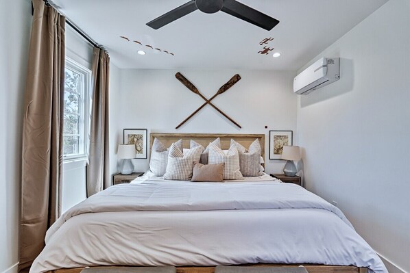 King bed in Master Bedroom