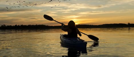 Kayaking into the Sunset Surrounded by Peace and Quiet
