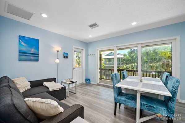 Living Room Area with Dining Table