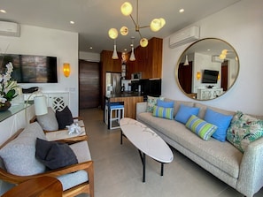 Nicely decorated studio