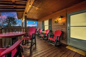 Deck Views Under String Lights