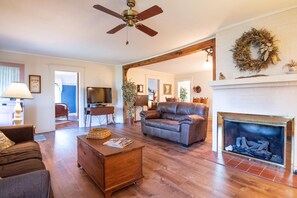 Homey lounge area