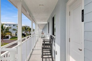 Front door entry with a view