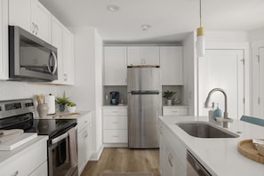 Fully stocked kitchen