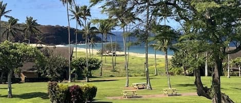 View of Kepuhi Beach from the lanai