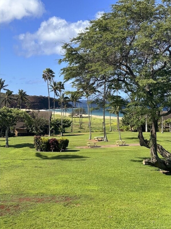 View of Kepuhi Beach from the lanai