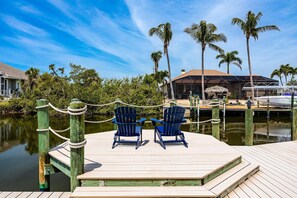 seating area by the water