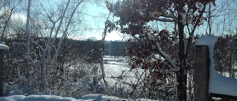 Ferienwohnung 3-Ausblick in die Winterlandschaft