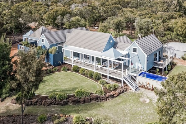 Holiday Home with plunge pool and sculptured gardens.