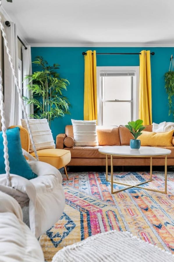 Bright colors make each room cheery!