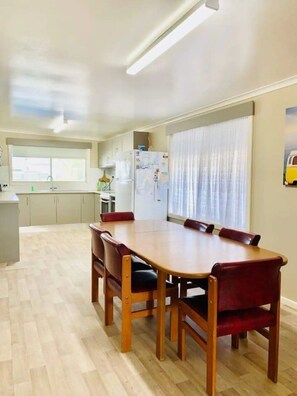 Updated, Fully Equipped Kitchen
Features modern appliances and essentials – allowing guests to cook full meals during their stay.