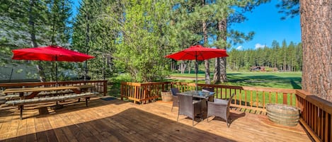 Beautiful deck, beautiful view