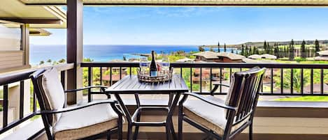 Kapalua Ridge Villas #1624 - Dining Lanai Ocean View - Parrish Maui