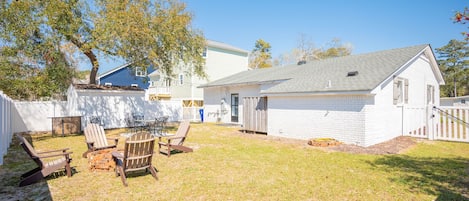 Fenced Backyard / Firepit