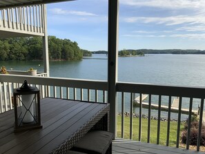 Dining area on the deck.