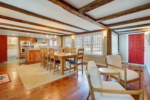 Dining Room | Serene, Pastoral Setting | Lake, Hiking Trails & Ski Resorts Neaby