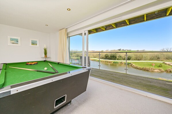 Private pool table at Moorings 