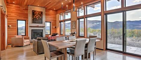 Open living/dining area with incredible views!