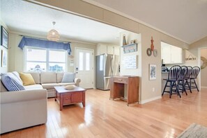 Front door access.  Seating area.
