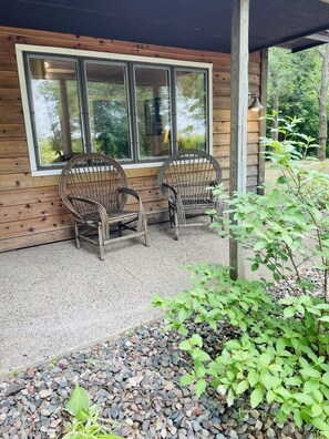 Cottage Front Wicker Chairs