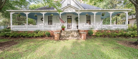 Front view of home and porch #1.