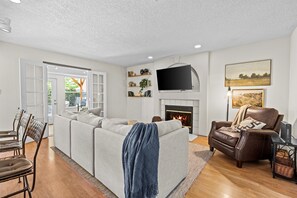 Main den/ living room! Attached to kitchen for open concept feeling!