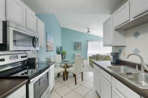 Fully stocked kitchen