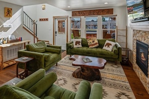 Kitchen and living area on main level