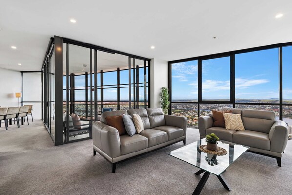 Lounge room looking towards this amazing view