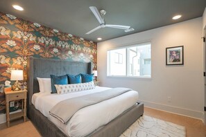 Bedroom 2: King Bedroom w/en suite full bathroom + TV