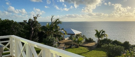 View of The Sea of Abaco off back deck