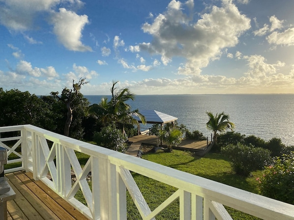 View of The Sea of Abaco off back deck