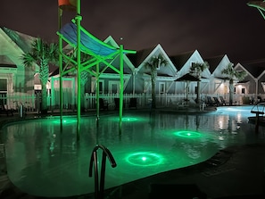 Night swim, yes!