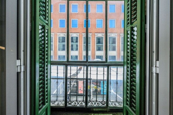 Balcony with outside view