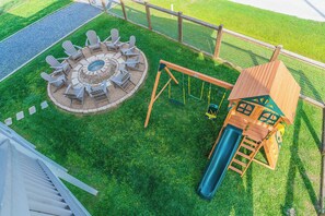 Brand new Firepit and Play Ground Addition