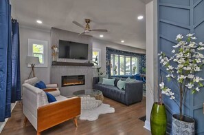 Relax in this AMAZING living room after a long day of work
