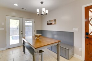 Dining Room | Fully Equipped Kitchen | Dishware & Flatware