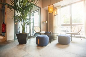Sittområde i lobbyn