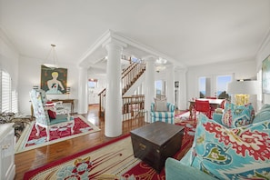 VIEW FROM LIVING TO ADJACENT DINING ROOM