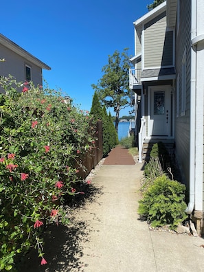 Lushly landscaped and relatively private, have a great escape away from it all.
