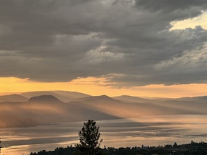 Dreamy sunsets are common and enjoyed from inside or on either 1000 sqft decks