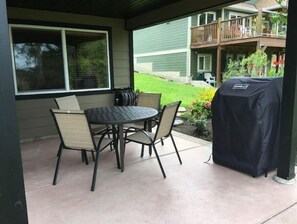 Your outdoor dining space and bbq