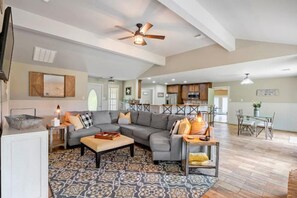 Open Living, Dining and Kitchen so everyone feels included.