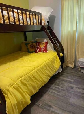 Bedroom 3 with bunk beds with 1 Twin bed & 1 Full size bed