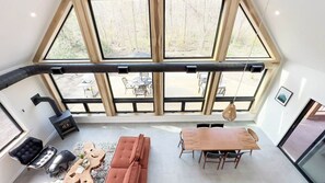 Floor to ceiling windows to maximize natural light