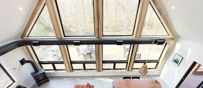 Floor to ceiling windows to maximize natural light