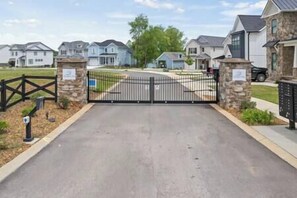 Gated community private entrance